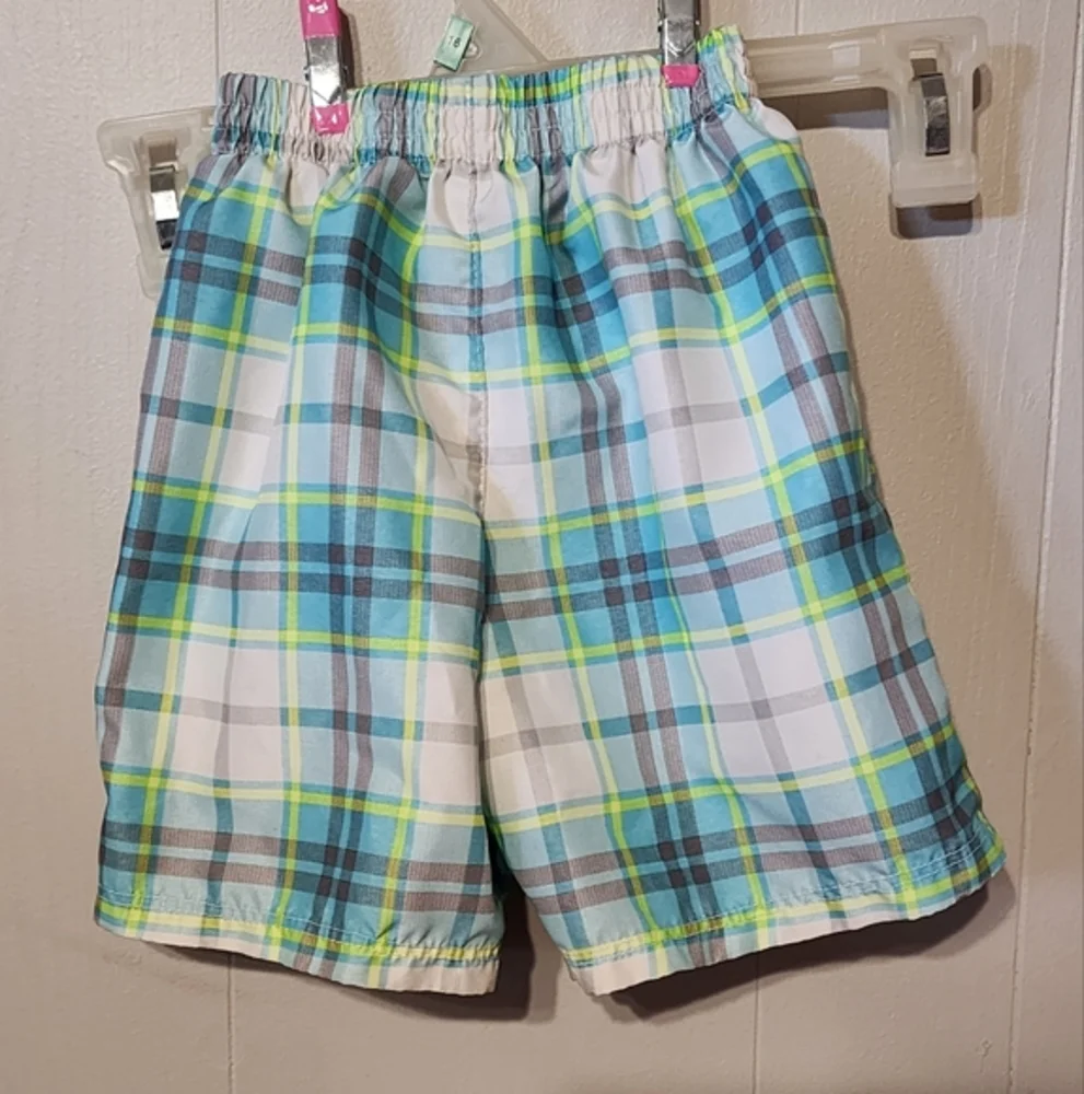 24 Month Swim Trunks OP Blue Grey Striped Beach‎ A132
